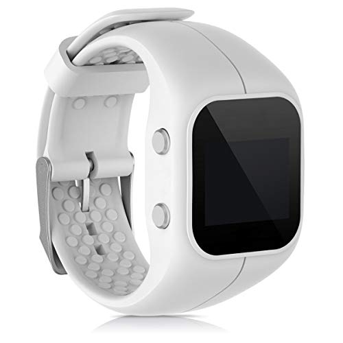 kwmobile Pulsera Compatible con Polar A300 - Brazalete de Silicona en Blanco sin Fitness Tracker