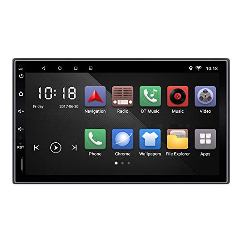 KX09 Android 6.0 Car Stere 2 Din Auto Radio AM/FM/RDS GPS Navegación 7" 1024*600 Pantalla Táctil Espejo Link Volante Control BT Manos Libres Llamadas Música Video MP3/MP4/MP5 Unidad de Cabeza