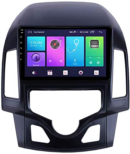 LINGJIE Android 10.0 Navegación GPS para Hyundai I30 2007-2012, 9 Pulgadas Reproductor de Radio de automóvil FM/RDS/DSP/Bluetooth/Enlace DE Espejo/CÁMARA RETERRADA / 4G + WiFi,Automatic,WiFi 1+16