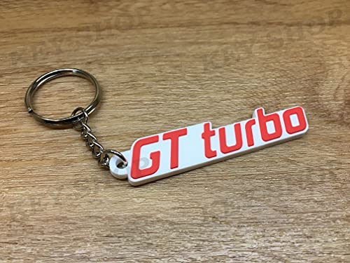 Llavero de PVC flexible R5 GT Turbo Logo (blanco)