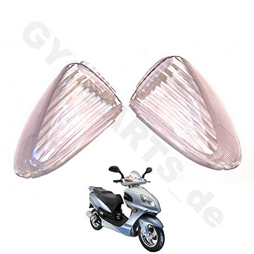 Luz trasera intermitente cristal * R & L por ejemplo para Baotian BT49QT-2 BT125T-7 Benzhou Yiying YY50QT QINGQI QM125T Kymco Flex Tech Kreder China Roller GY6