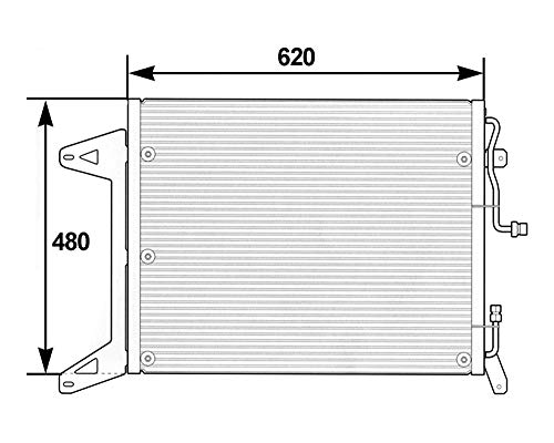 Mahle AC 280 000P Condensador A/C