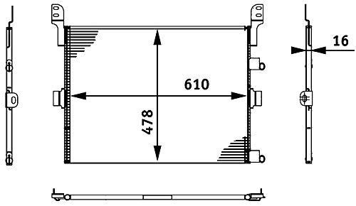 Mahle AC 673 000P Condensador A/C