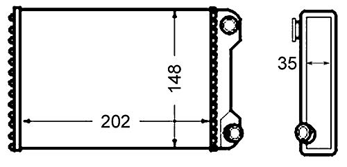 Mahle AH 59 000S Intercambiador de Calor Interior