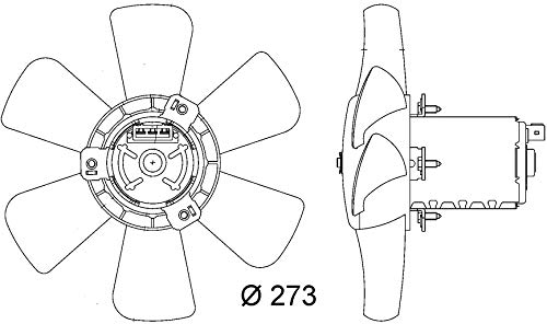 Mahle CFF 7 000S Ventilador de Condensador y refrigerador