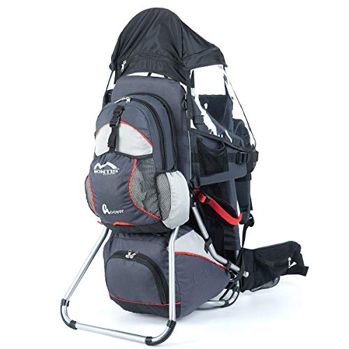 MONTIS Hoover, Mochila portabebés, 25 kg, Gris