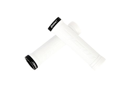 MSC Bikes Grip01 Puños de Bicicleta, Blanco, 130 mm