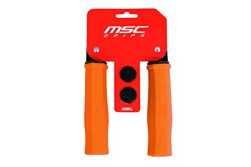 MSC Bikes GRIP05 Puños de Espuma, Naranja, 125 mm