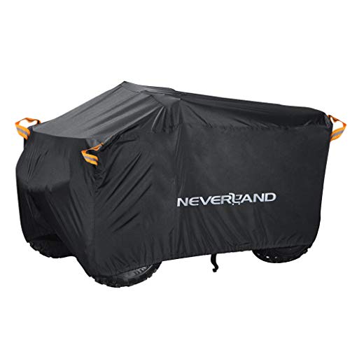 NEVERLAND Talla XL 210D Oxford Funda para ATV Moto Exterior Protección contra el Polvo a Prueba de Invierno, protección UV