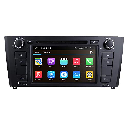 Ossuret Android 10 Radio de Coche Reproductor de DVD 7 Pulgadas Apto para E81 E82 E87 E88