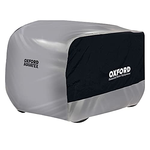 OXFORD Aquatex 2016 ATV - Cubierta para Todoterreno, para Quad, Moto, Lluvia, Sol, Polvo y Nieve, Talla pequeña, Color Blanco y Azul