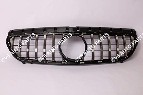 PARACHOQUES DELANTERO RACING GRILLE PARA BENZ B-CLASS W246 B200 B220 PANAMERICANA GT CROMADO