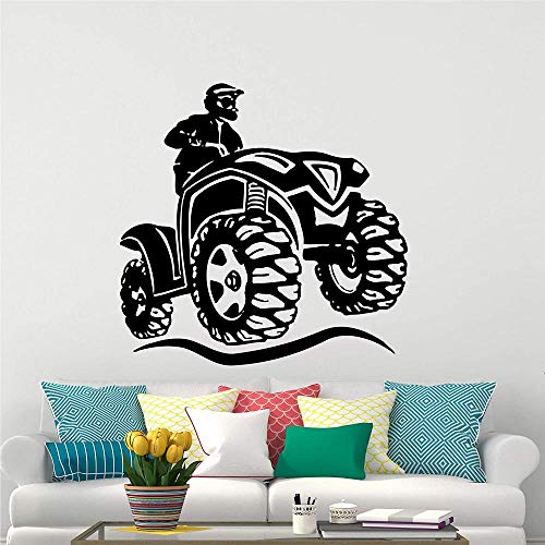 Pegatinas de pared calcomanías de pared quad bike racing quad bike deportes extremos pegatinas de pared pegatinas niño habitación de los niños decoración del dormitorio cartel 45X68CM