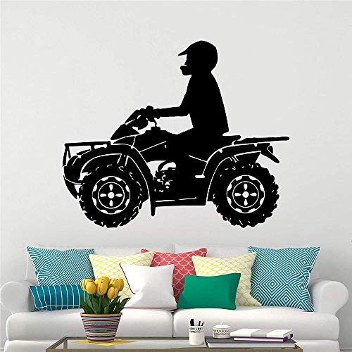 Pegatinas de pared calcomanías de pared quad bike racing quad bike deportes extremos pegatinas de pared pegatinas niño habitación de los niños decoración del dormitorio cartel 45X68CM