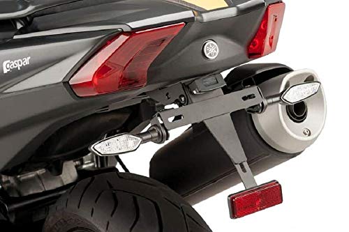 Puig Soporte Portamatrículas 9468N Negro para Yamaha T-MAX 530/DX/SX 17'-18'