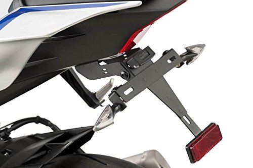 Puig Soporte Portamatrículas Puig 9842N Negro para Yamaha YZF-R6 17'-18', Negro, Yamaha