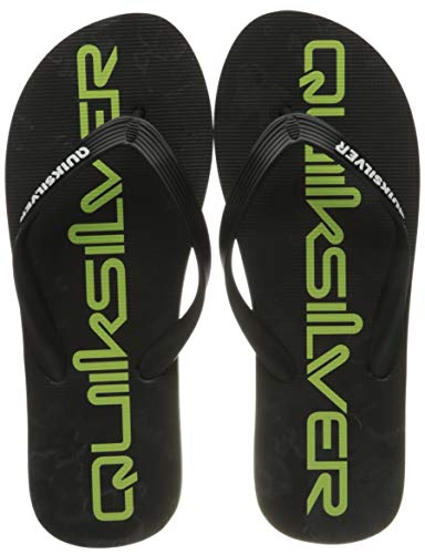 Quiksilver Molokai Art, Flip-Flop Hombre, Black/Green/Black, 43 EU