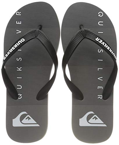 Quiksilver Molokai Massive, Flip-Flop Hombre, Black/Grey/Black, 43 EU