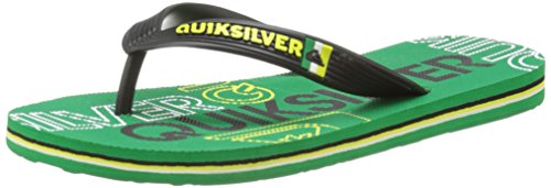 Quiksilver Molokai Nitro - Sandalias para niño, Color Negro/Verde/Amarillo, Talla 38