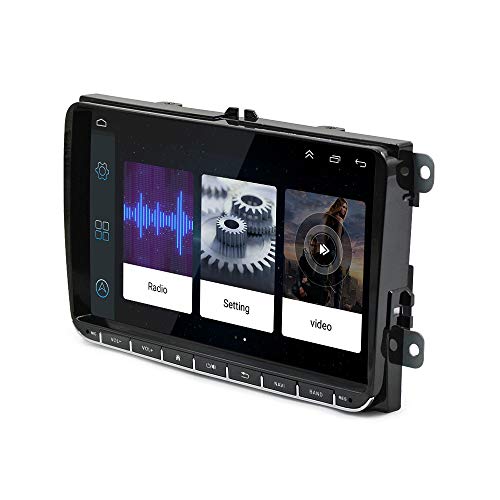 Radio de Coche Android 6.0 de 9 Pulgadas, Pantalla táctil capacitiva HD GPS, navegación, Bluetooth, USB, Reproductor ROM 1G RAM 16G para VW Passat Golf MK5 MK6 Jetta T5 EOS Polo Touran Seat Sharan