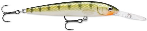 Rapala Husky Jerk profundo 10 Pesca de señuelo, de 4 pulgadas, perca amarilla