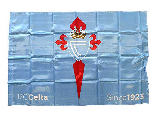 R.C. Celta de Vigo Bandera, Adultos Unisex, Celeste, Grande