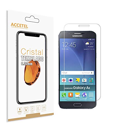 RE3O Protector de Pantalla Compatible con Samsung Galaxy A8 Protector Cristal Vidrio Templado para Samsung Galaxy A8 5.7'' Pulgadas Transparente 2-Pack