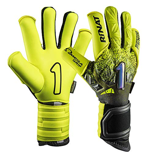 Rinat Fenix Superior Pro Guante De Portero, Unisex Adulto, Amarillo/Oxford, 8