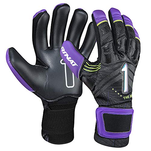 Rinat The Boss Alpha Guante de Portero, Unisex niños, Negro/Morado, 4