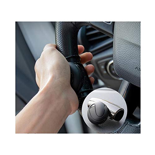 Saladplates-LXM Spinner del Volante para vehículos, Mango de Potencia fácil de Manejar, Perilla de Volante Compatible con Accesorios de Volante Toyota VENZA (Color : Black)