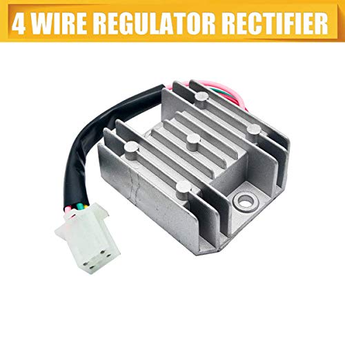 SANWAN rectificador universal de 4 cables de 12 V CA regulador de voltaje para motocicleta o quad