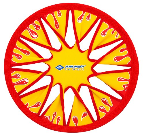 Schildkröt Funsports Disco Volador de Neopreno, Ø30cm, Frisbee Suave, en un Blister, Amarillo/Rojo, 970124