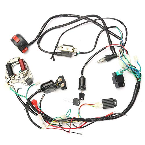 Selotrot CDI Arnés de Cables Kit Cableado Set para 50cc-125cc China Atv Eléctrico Quad