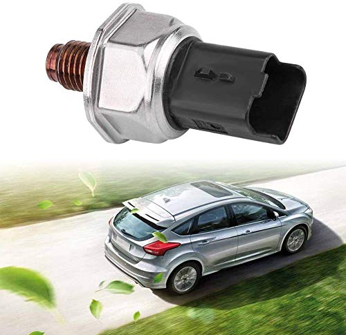 Sensor de presión de combustible Qiilu sensor de alta presión de rampa de combustible de coche para 2.0 HDI TDCI 5WS40039, 1570F9, 1570J3, 1570N5, 1570J4, 9307Z527A