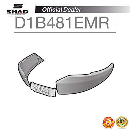 Shad D1B481EMR Recambio Conjunto Embellecedor Derecho e Izquierdo para Baúl Sh48, Negro