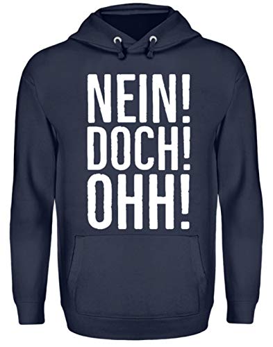 Shirtee no. DCH! OHH! - Sudadera Unisex con Capucha. Oxford Navy M