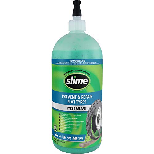 Slime 10031 Sellante de Reparación de Pinchazos, Prevenir y Reparar, Vehículos Fuera de Carretera, Tráileres, Todoterrenos, Quads, Bicicletas, Carretillas, No Tóxico, Ecológico, Botella de 946 ml