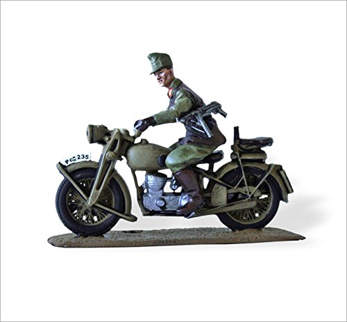 Soldados de Plomo en Moto 1:32 Puch 250 cc, Batallon de artilleria de asalto hungaro 1944 SMI044