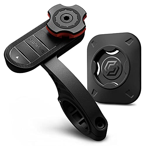 Spigen Gearlock 000MP25056 - Soporte para Manillar de Bicicleta con diseño aerodinámico para un óptimo Rendimiento de conducción y un ángulo de visión óptimo (2019), Color Negro