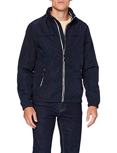 Springfield 5HE-Chaqueta C/Funnel R-c/10 Deportiva, Azul (Navy 95751810), S (Tamaño del Fabricante: S) para Hombre