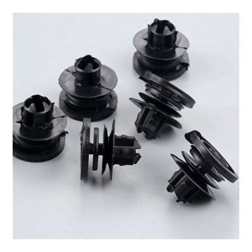 Sujetadores de plástico Clips de la tarjeta de panel de la puerta 10pcs molduras interiores for Volkswagen Golf Jetta Passat sujetadores de coches para el ajuste del panel del coche ( Color : Black )