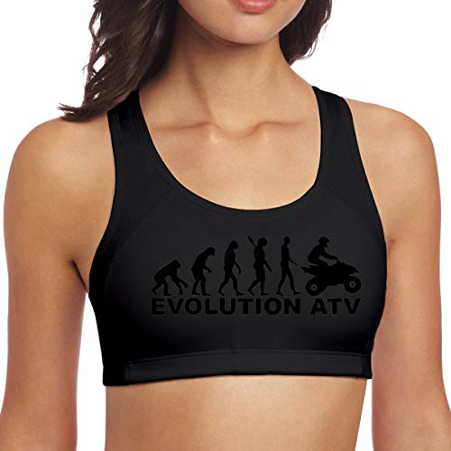 Sujetadores Deportivos para Mujer,Quad clásico de Evolution ATV,Camiseta sin Mangas M de la Aptitud del Activewear del Gimnasio de la Yoga del Entrenamiento