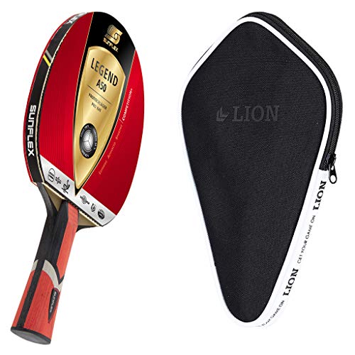 Sunflex Legend A50 - Juego de palas de ping pong y funda