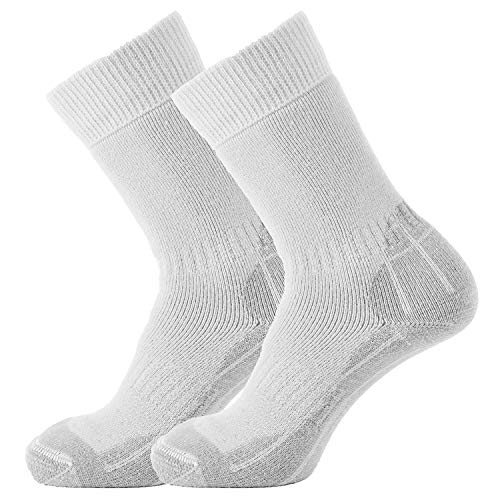 Surridge Sports Calcetines de cricket para hombre, Hombre, Calcetines, SUR347WH/GRY-7-11, White/Grey, Size 7 - 11