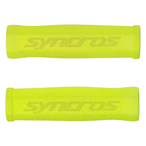 Syncros Puños de espuma para bicicleta, color amarillo