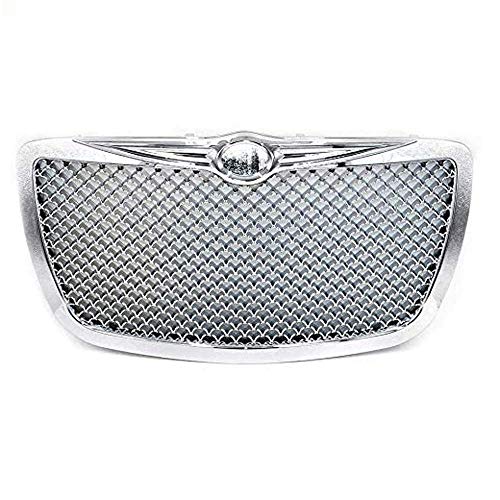 TDDRW Coche Rejillas Frontales De Radiador para Chrysler 300 300C 2004-2010, Front Bumper Radiator Grilles Rejilla del Radiador Parrillas Frontales Coche Accesorios, ABS