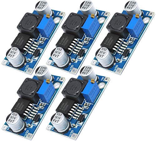 TECNOIOT 5pcs XL6009 DC-DC Booster Module Power Supply Adjustable Super LM2577 Step-up