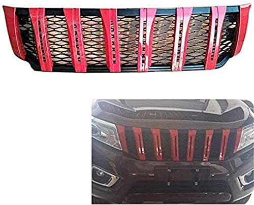 TUHT para Nissan Navara Np300 Pickup 2015-2017 Parrilla De Entrada De Aire Delantera ABS, Reemplazo de Racing Grilles Parrilla Frontal Central de Radiador, Auto Accesorios de Estilo