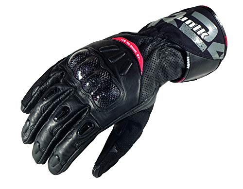 UNIK Man Summer R-24, Colour-Racing Gloves Pair Guantes, Hombre, Negro, Small