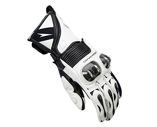 UNIK Man Summer R-8, Racing Gloves Pair, Colour-White/Black, Size-Medium Guantes, Hombre, Blanco/Negro